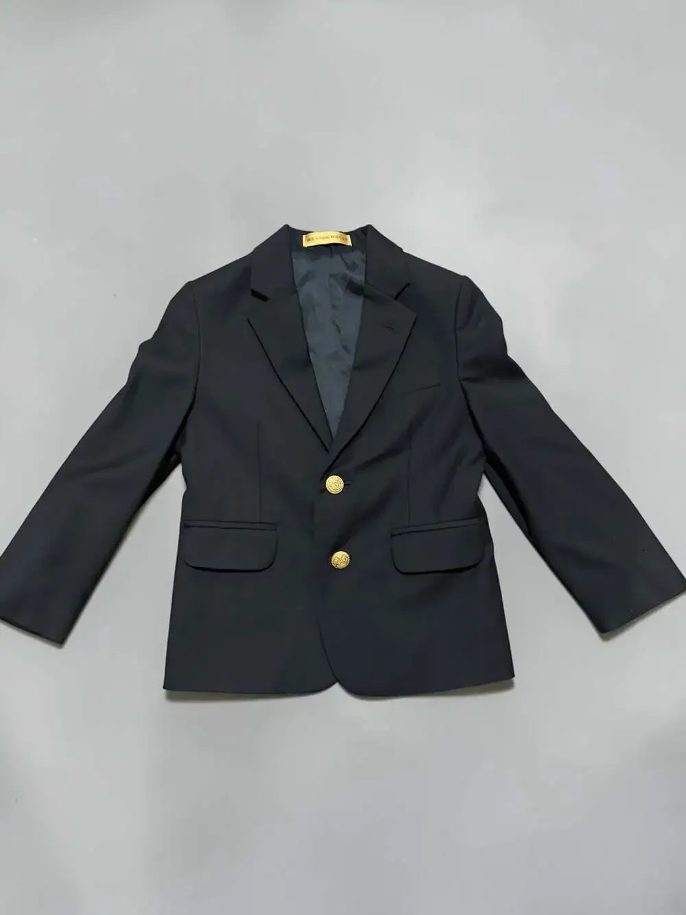 Class Club Gold Label Boys Black Gold Button Blazer Sport Coat size 5